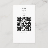 Instagram fotorooster visitekaartje (Achterkant)