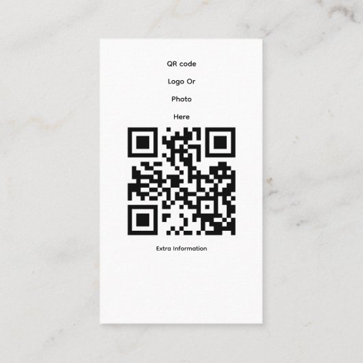 Instagram fotorooster visitekaartje (Achterkant)