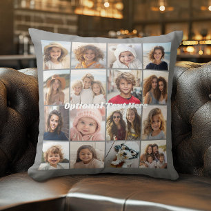 Instagram Fotosamenstelling - 16 foto's Kleur bewe Buitenkussen