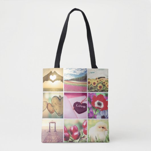 Instagram fotostijl collage sjabloon tote bag (Voorkant)