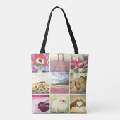 Instagram fotostijl collage sjabloon tote bag (Achterkant)