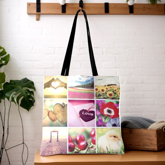 Instagram fotostijl collage sjabloon tote bag