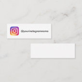 Instagram gebruiker Social Media Influencer Eenvou Mini Visitekaartje (Voorkant / Achterkant)