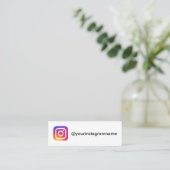 Instagram gebruiker Social Media Influencer Eenvou Mini Visitekaartje (Staand voorkant)