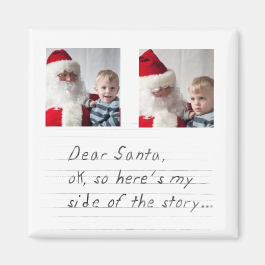 instagram grappige kerstfoto magneet (Voorkant)