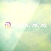 Instagram Handle Name Window l Social Media Decal (Vel 3)