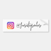 Instagram Handle Script sticker (Voorkant)