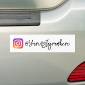 Instagram Handle Script sticker (Op auto)