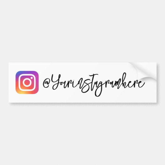 Instagram Handle Script sticker (Voorkant)