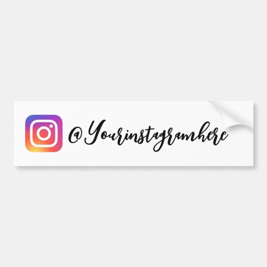 Instagram Handle Script sticker (Voorkant)