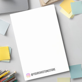 Instagram-handvatnaam l Social Media-pictogram Pro Post-it® Notes