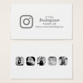 instagram hashtag visitekaartje (Voorkant /achterkant)