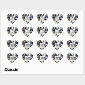 Instagram Heart Shape Weddenschappen Foto Stickers (Vel)