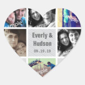 Instagram Heart Shape Weddenschappen Foto Stickers (Voorkant)