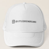 Instagram-hoed | Jouw Instagram Naam Trucker Hoed Pet (Voorkant)