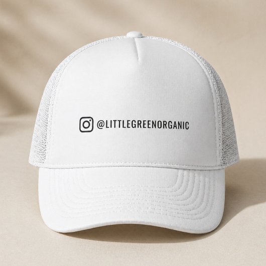 Instagram-hoed | Jouw Instagram Naam Trucker Hoed Pet