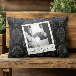 Instagram Huwelijksfoto Retro frame Aangepaste tek Decoratief Kussen
