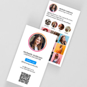 Instagram Influencer QR-code Visitekaartje