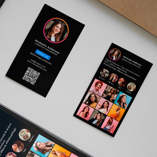 Instagram Influencer QR-code Visitekaartje