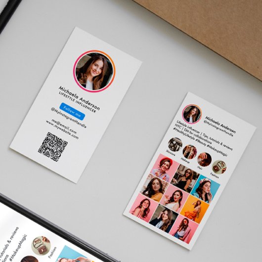 Instagram Influencer QR-code Visitekaartje