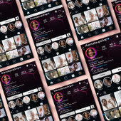 Instagram Influencer Zwarte QR-code sociale media Visitekaartje