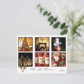 Instagram kerstfoto postkaarten feestdagenkaart (Staand voorkant)