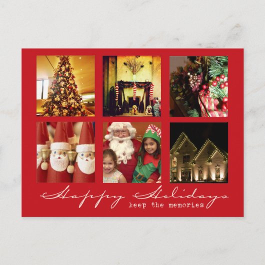 Instagram kerstfoto postkaarten feestdagenkaart (Voorkant)