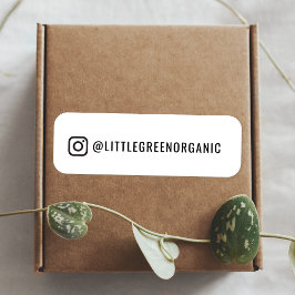 Instagram-label | Jouw Instagram naam Sticker