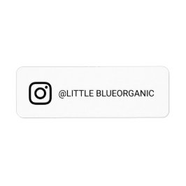 Instagram Label | Uw Instagram Naam Sticker