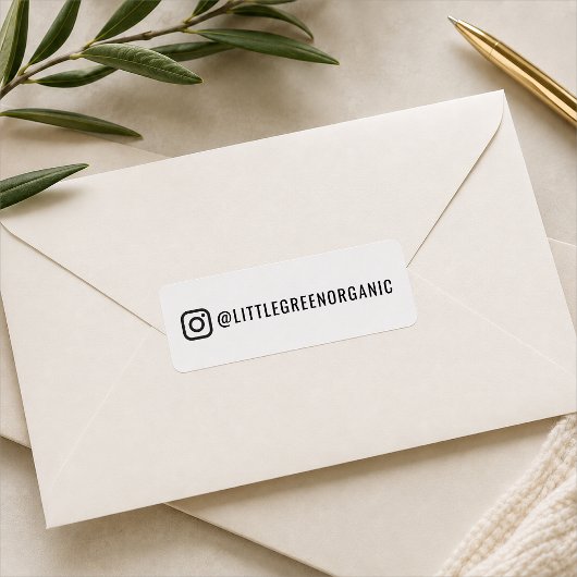 Instagram-label | Zakelijk Insta-handvatsticker Etiket