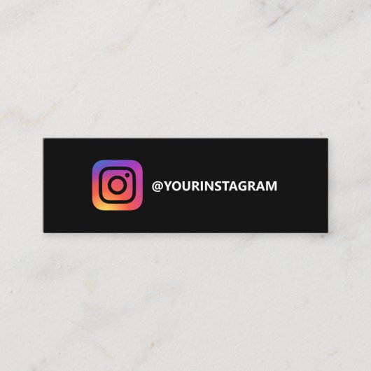 Instagram logo Social Media eenvoudig modern trend Contactkaartje (Voorkant)