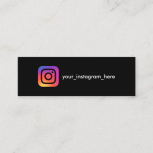 Instagram logo sociale media eenvoudige moderne tr contactkaartje