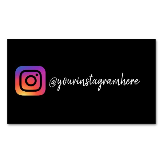 Instagram Magnetisch Visitekaartje (Voorkant)