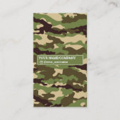 Instagram Militaire leger Camo Visitekaartje (Voorkant)