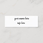 instagram mini visitekaartje (Achterkant)