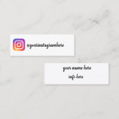 instagram mini visitekaartje (Voorkant / Achterkant)