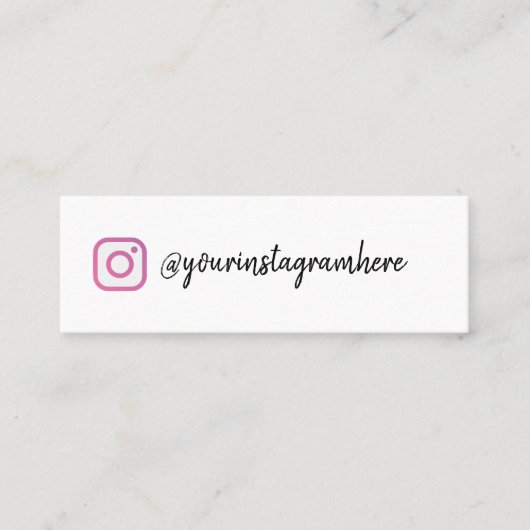 instagram mini visitekaartje (Voorkant)
