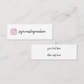 instagram mini visitekaartje (Voorkant / Achterkant)