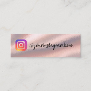 instagram mini visitekaartje