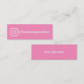 Instagram Mini Visitekaartje (Voorkant / Achterkant)