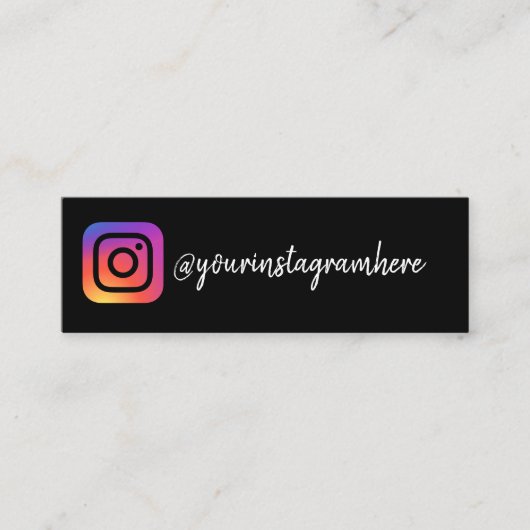instagram mini visitekaartje (Voorkant)