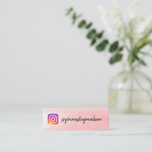 instagram mini visitekaartje (Staand voorkant)