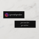 instagram mini visitekaartje (Voorkant / Achterkant)