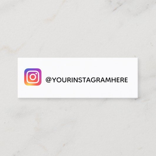 instagram mini visitekaartje (Voorkant)