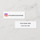 instagram mini visitekaartje (Voorkant / Achterkant)