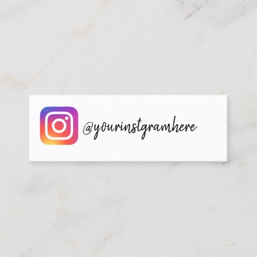 instagram mini visitekaartje (Voorkant)
