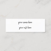 instagram mini visitekaartje (Achterkant)