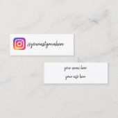 instagram mini visitekaartje (Voorkant / Achterkant)