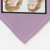 Instagram Mosaic Photo Lt Violet Fleece Blanket (Hoek)