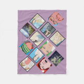 Instagram Mosaic Photo Lt Violet Fleece Blanket Deken (Voorkant)